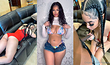 El repartidor se aprovecha de Alexis Arias y se la folla