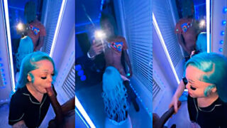 La enanita le hace una deliciosa mamada al negro