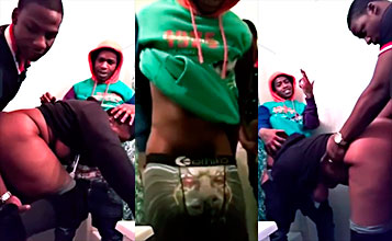 Los pillan cogiendo en el baño y hasta discuten