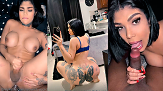 La transexual dominicana La Gold ama esos penes negros y gruesos