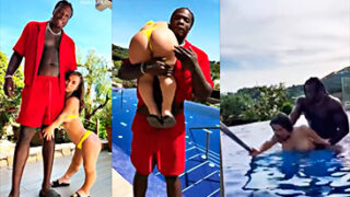 Valentina Midget casi es ahogada por una gran polla negra