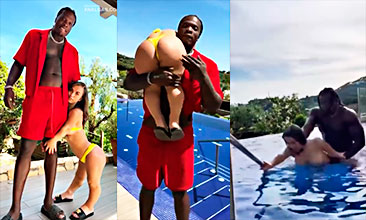 Valentina Midget casi es ahogada por una gran polla negra