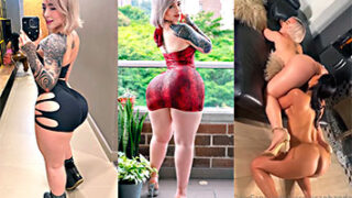 Veronica Obando obtiene el culo rosado de una lesbiana chupado