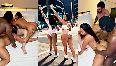 Orgía brasileña muy intensa con Karen Bessa y Edna Samara