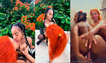 Dominicana de 18 años cantando con la puta lesbiana Blue Queen