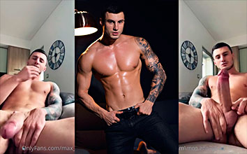 Vídeo porno de Max Barz haciéndole una paja en nombre de Ricky Martin