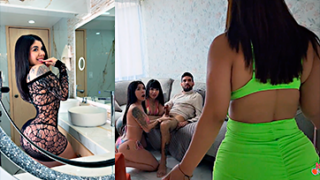 La infiel Mei Cornejo pilla a Bárbara Salas y a una amiga chupando polla