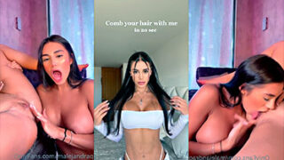 Extrayendo leche bajo presión en clases de sexo oral con Alejandra Quintero