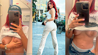 WTF En el Avión se la Da la Puta Jessica Sodi para Desnudarse