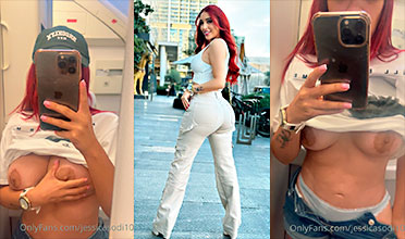 WTF En el Avión se la Da la Puta Jessica Sodi para Desnudarse