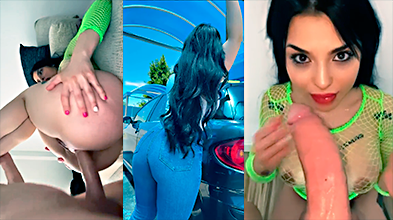 Ay, ya no puedo más, dice la española Nadja reventándose el ano