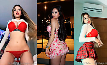 La Famosa Influencer Yajana Cano Vestida de Colegiala Masturbándose