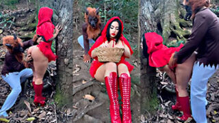 Yen La China Vestida De Caperucita Roja Follando Con El Lobo