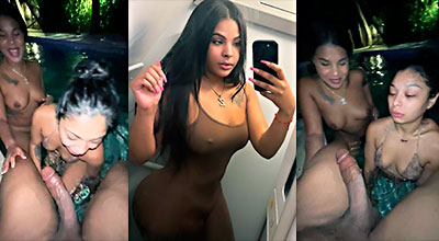 Zoey Reyes ayuda a su amiga a hacerle una buena mamada al negro