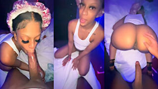 ella se escapa de esa polla al final del video porque es muy grande