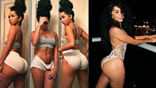 la famosa Brittany Renner tragándose un pene muy rico