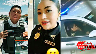 Vídeo porno de los agentes de policía dentro de la patrulla teniendo relaciones