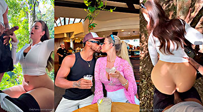 Tameeka Kerr lleva a su novio al bosque para un buen polvo