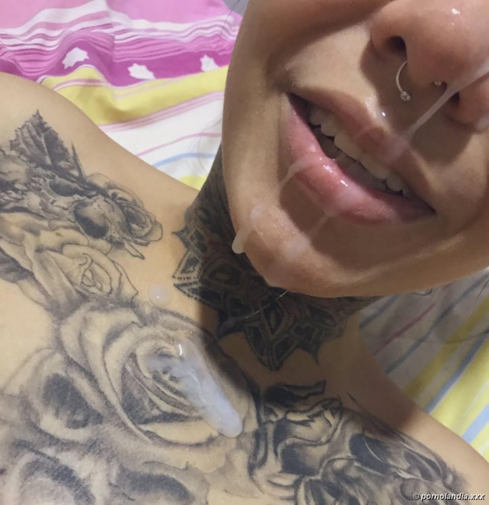 Tatuada no erome tirou fotos do corpo delicioso - Foto 249765