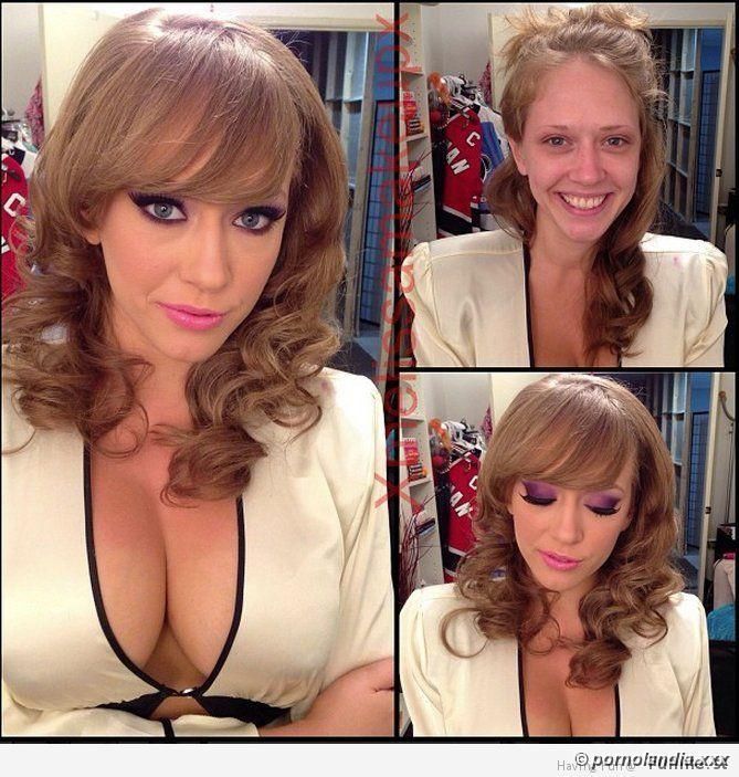 Atrizes pornô com e sem maquiagem - Foto 234658