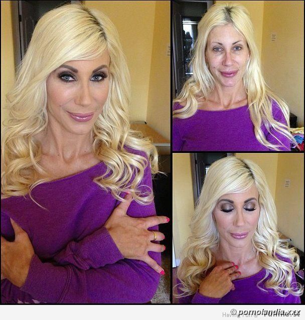 Atrizes pornô com e sem maquiagem - Foto 234666