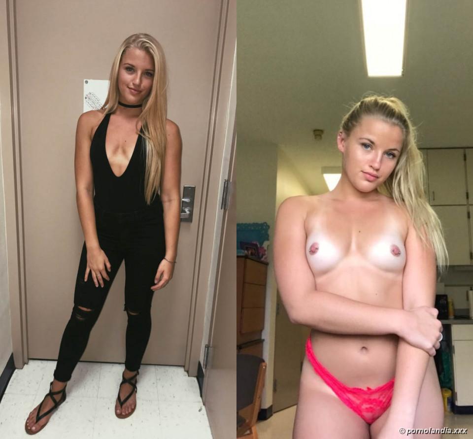 Fotos de mulheres com roupa e sem roupa - Foto 232347
