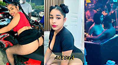 Dominicana Aleska__Of Destrozando Un Cliente En El Party Xxx Del Bar