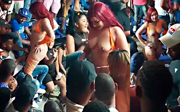 Lesbiana Dominicana Se Aprovecha De La Stripper Y Los Demás Huyen