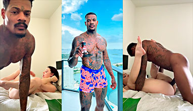 porn video of Jason Luv fucking intensely with a white girl