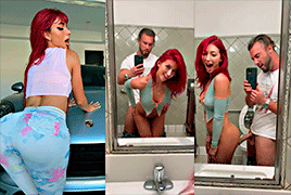 video porno de Nala Ray follando en un baño público
